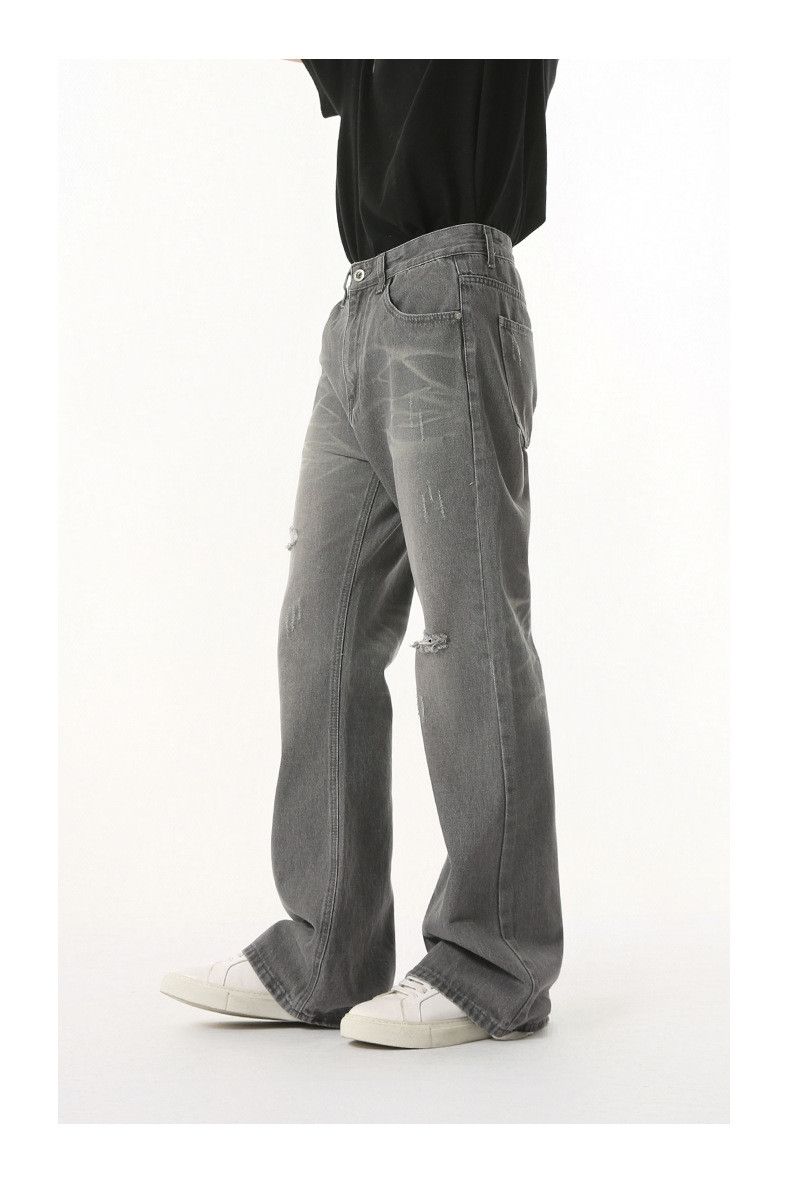 Japanese Brand Men's washed vintage ripped flared jeans Size US 32 / EU 48 - 4 Thumbnail