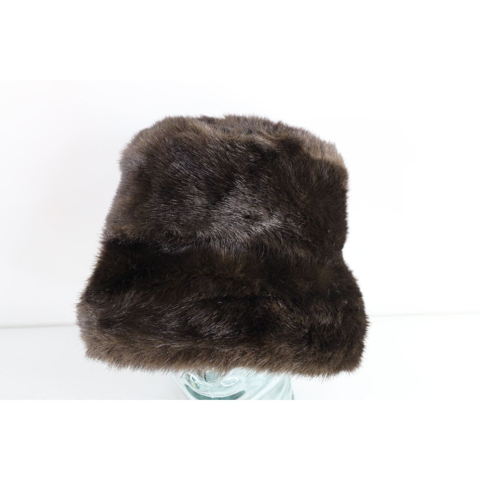 Vintage Vintage 90s Streetwear Faux Fur Plush Shag Bucket Hat Cap Size ONE SIZE - 1 Thumbnail