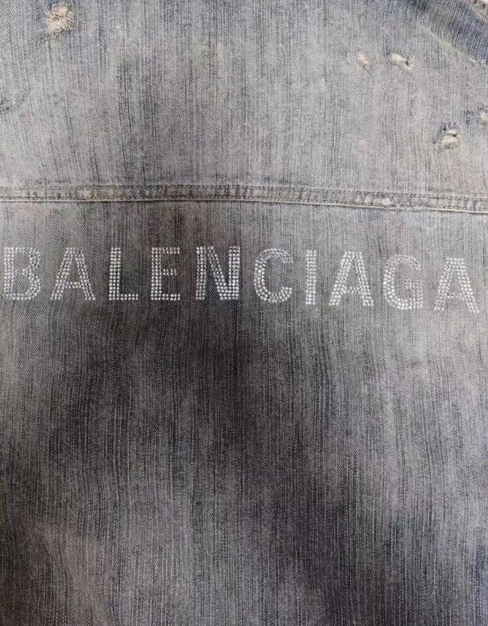 Balenciaga Balenciaga 23SS mud dyed denim jacket 2412-Nextarrow Size US M / EU 48-50 / 2 - 4 Thumbnail