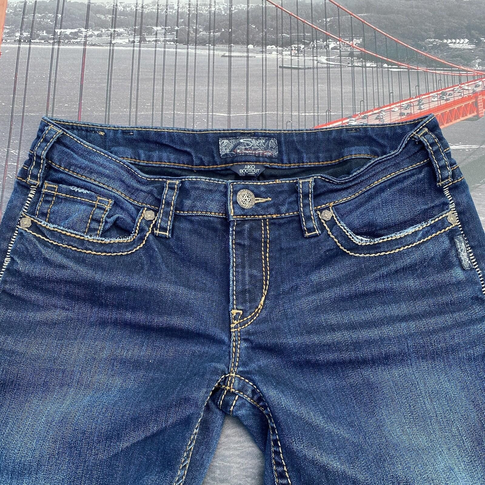 Silver Jeans Co. Silver Jeans Co Aiko Bootcut Womens Jeans 31x33 Blue Y2K Size 31" - 7 Thumbnail