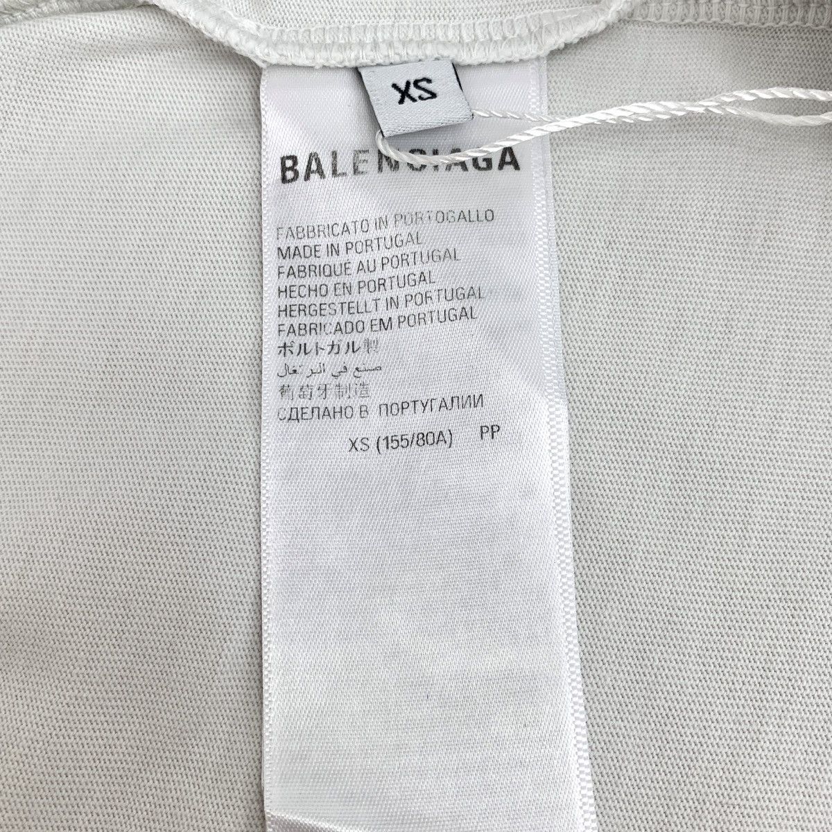 Balenciaga Balenciaga 22 White Logo Cotton Short Sleeve T-Shirt Size US XS / EU 42 / 0 - 6 Thumbnail