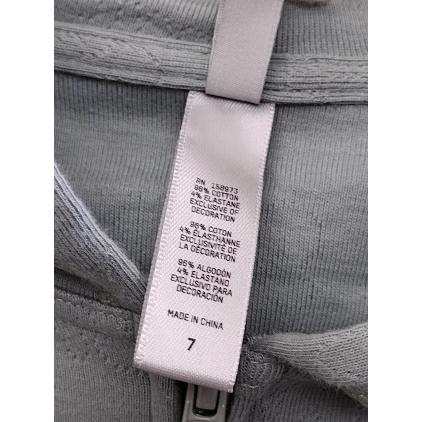 SKIMS SKIMS Logo Pointelle Zip Front Sweatshirt Hooded Jacket Green Size 7 Hoodie Adult Regular Cotton Spandex 80s 90s Size M / US 6-8 / IT 42-44 - 5 Thumbnail
