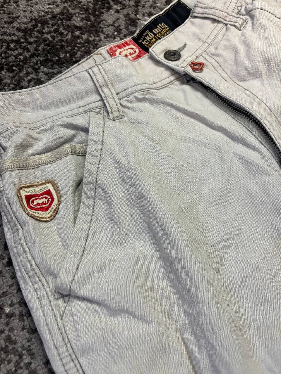 Ecko Unltd. × Japanese Brand × Vintage Vintage Y2K Ecko Unltd 3D Pocket Cargo Baggy Archival Pants Size US 31 - 2 Thumbnail