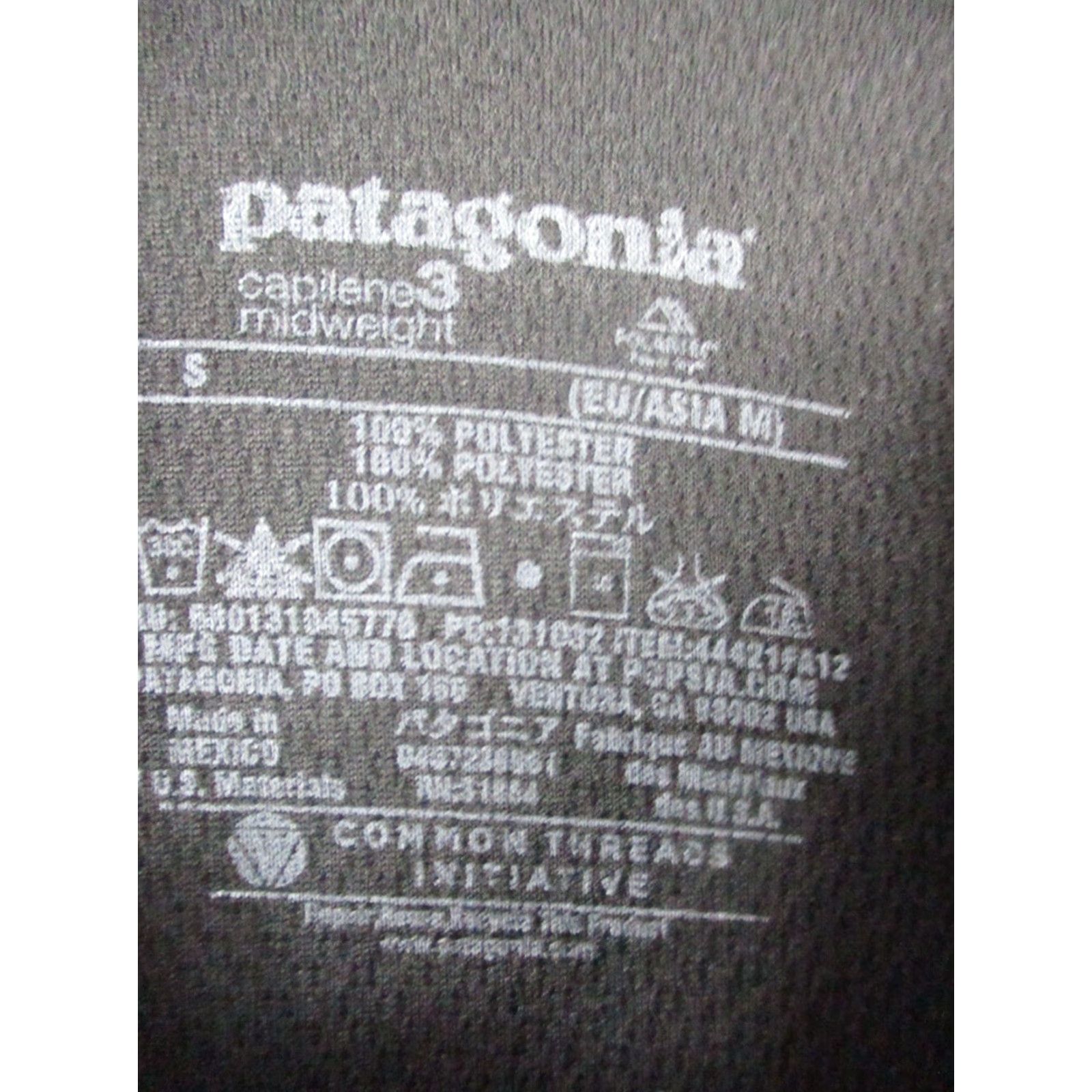 Patagonia Patagonia Capilene Pullover Small Black Midweight Stretch Size US S / EU 44-46 / 1 - 3 Thumbnail