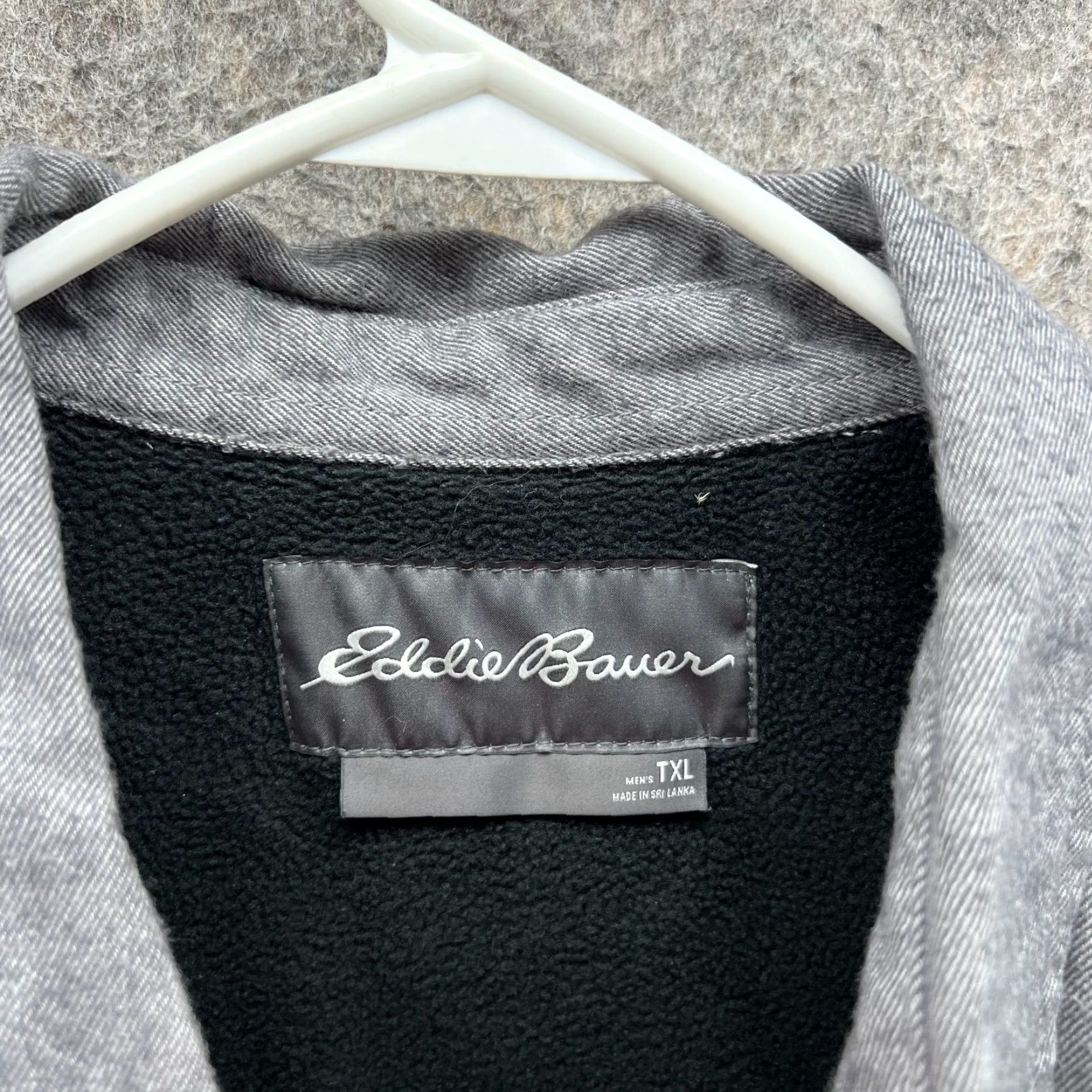 Eddie Bauer Eddie Bauer Shirt Men TXL Heather Gray Button Down Fleece Lined Shacket Tall Size US XL / EU 56 / 4 - 4 Thumbnail