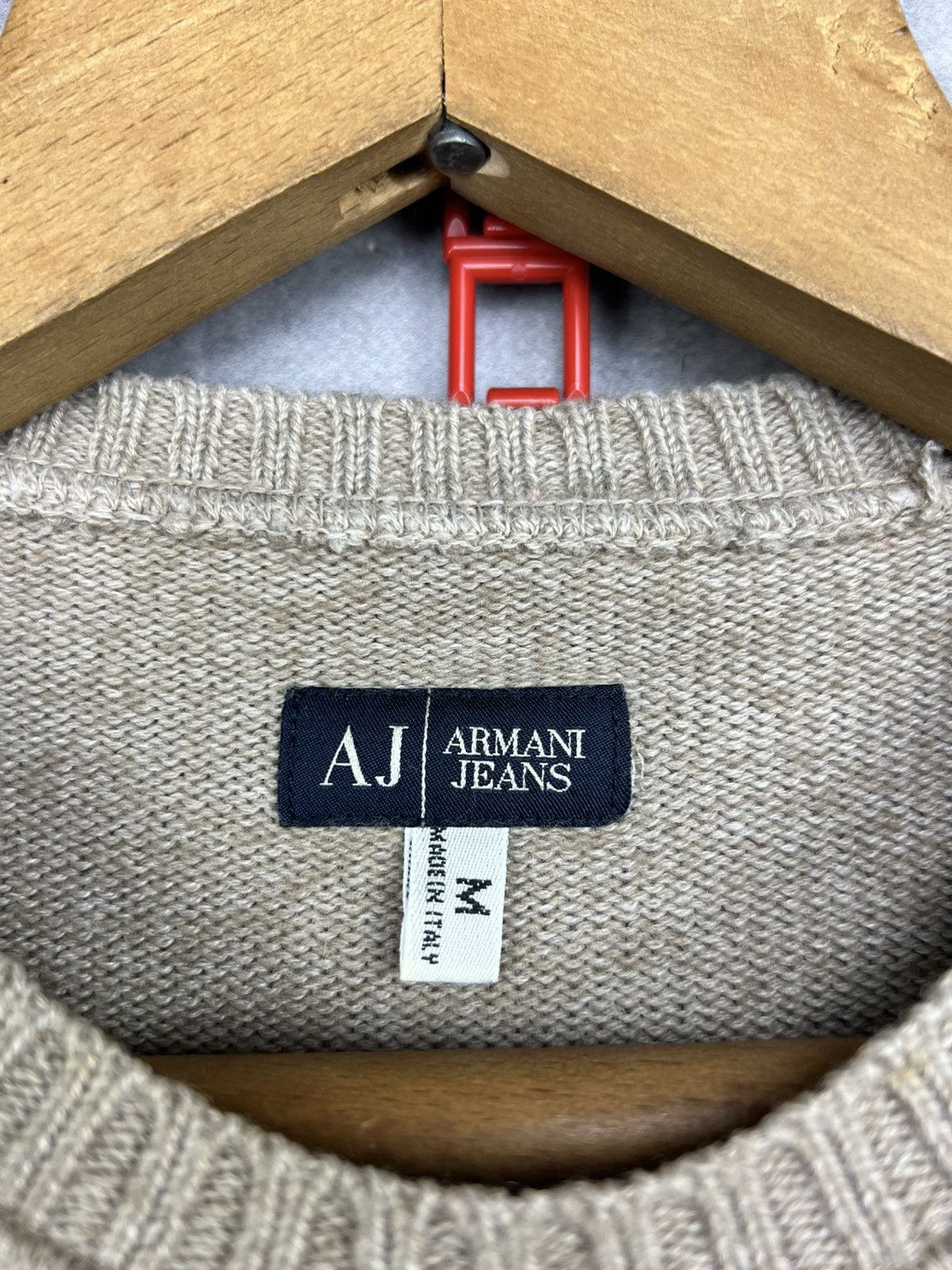 Emporio Armani Vintage Emporio Armani Beige Wool Men’s Sweater Size M Size US M / EU 48-50 / 2 - 11 Thumbnail