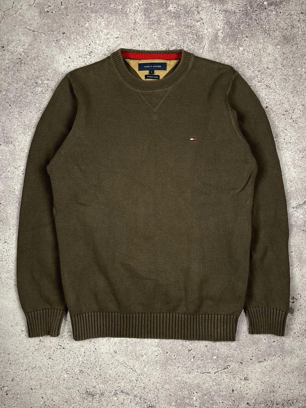 Pre-owned Tommy Hilfiger X Vintage Tommy Hilfiger Sweater Brown Vintage