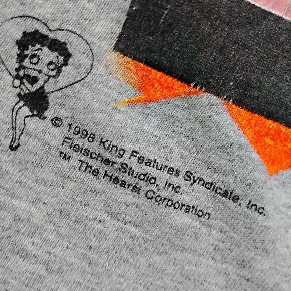 Other Vintage 90s Fire Chief Betty Boop T-Shirt Size US XXL / EU 58 / 5 - 4 Thumbnail