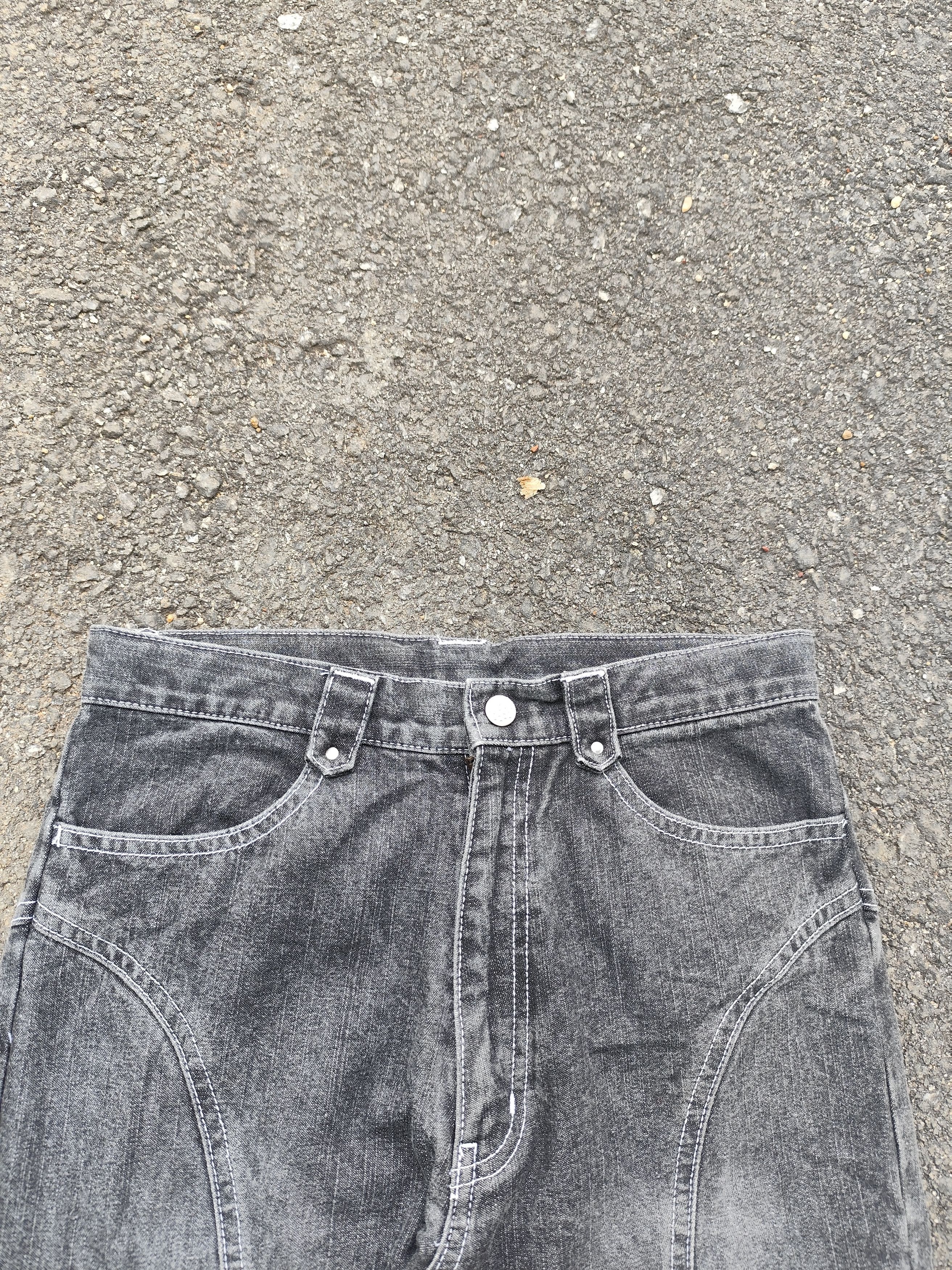 Japanese Brand Vintage Japanese Flare Bondage Pant - B_J/1124/3 Size 22" - 4 Thumbnail