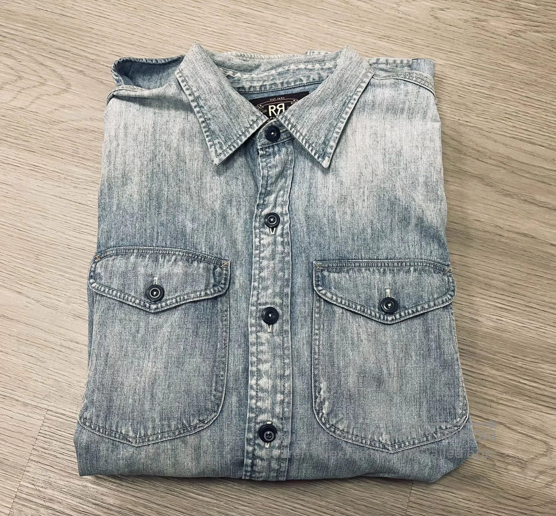 RRL Ralph Lauren RRL Vintage Washed Work Shirt Jacket. Size US M / EU 48-50 / 2 - 2 Thumbnail