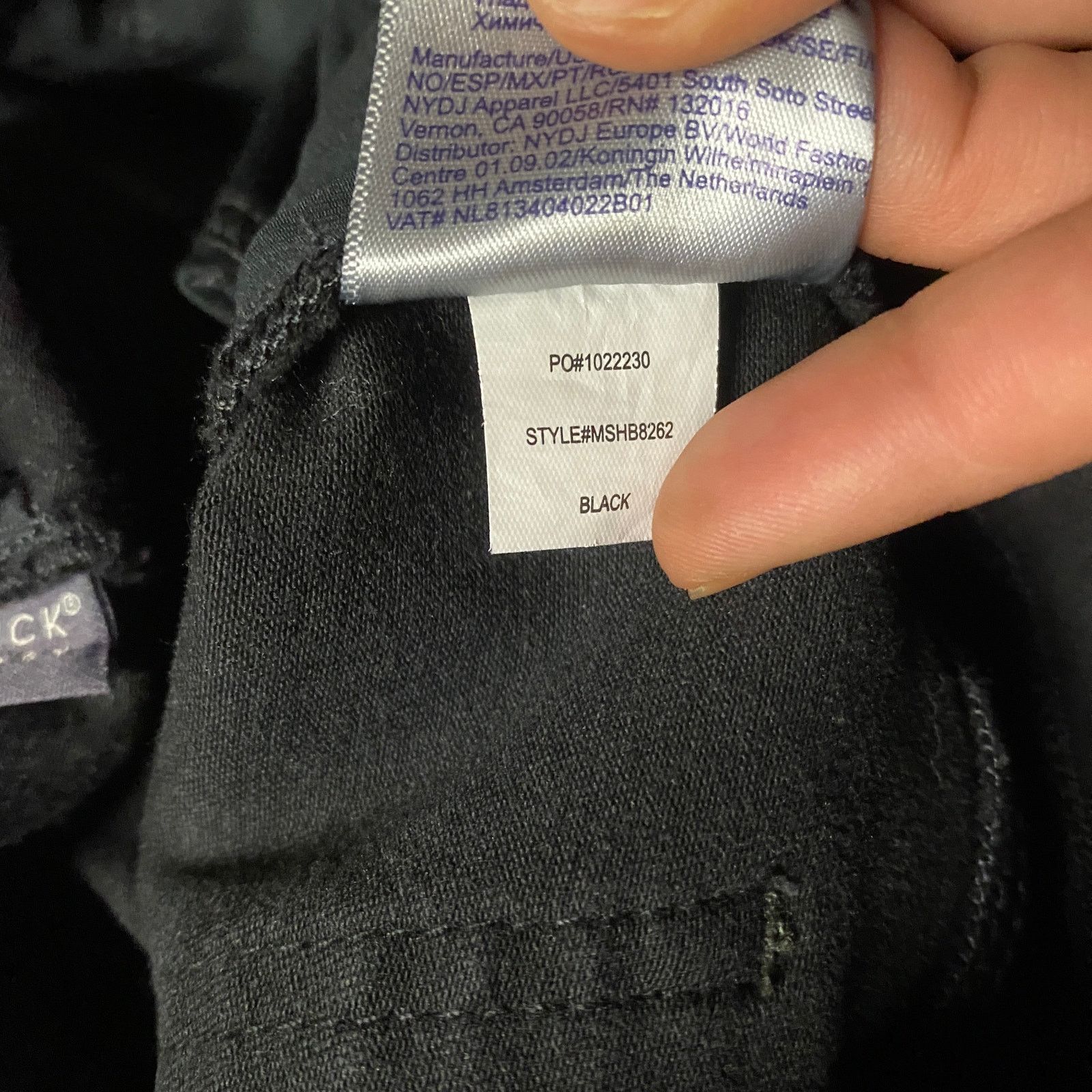 NYDJ Not Your Daughter's Jeans Black Denim Pull-On Small 0-2-4 Size 26" / US 2 / IT 38 - 10 Thumbnail