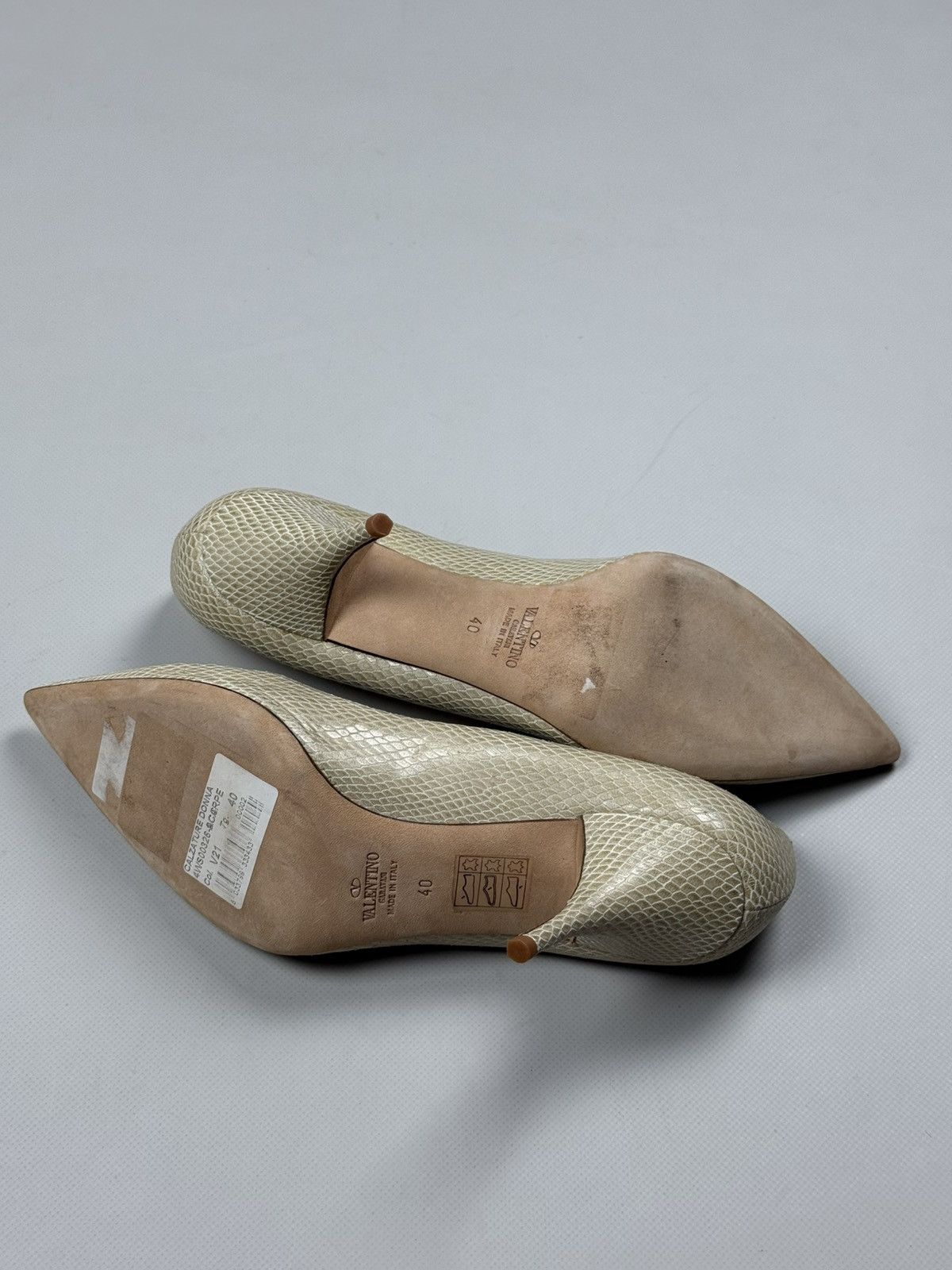 Valentino Valentino Garavani Snakeskin Pattern Leather Heels Shoes Size US 10 / IT 40 - 14 Thumbnail