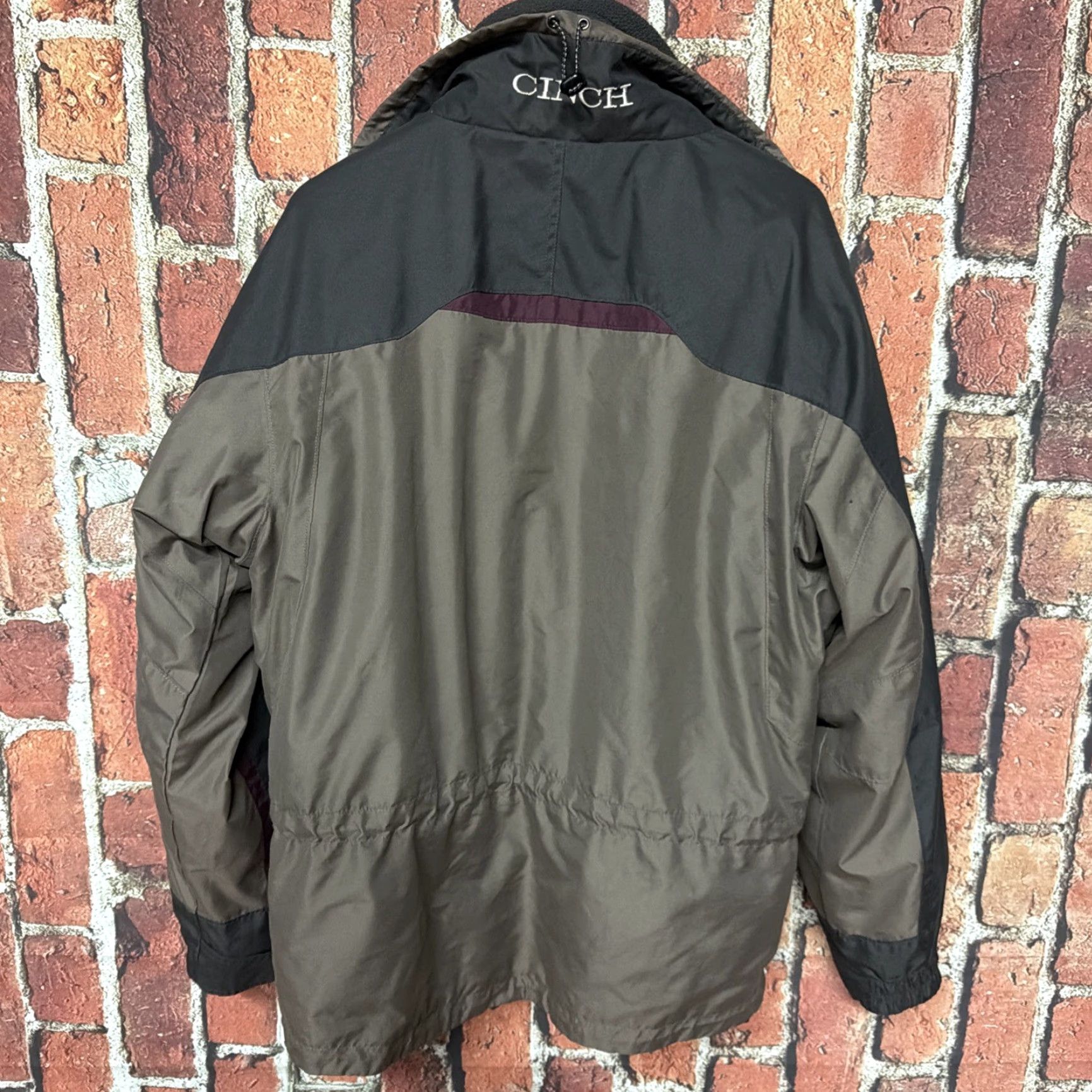Vintage Cinch Jacket Men’s 2 In 1 Removable Fleece Sweater Liner Brown Large Vintage Size US L / EU 52-54 / 3 - 5 Thumbnail