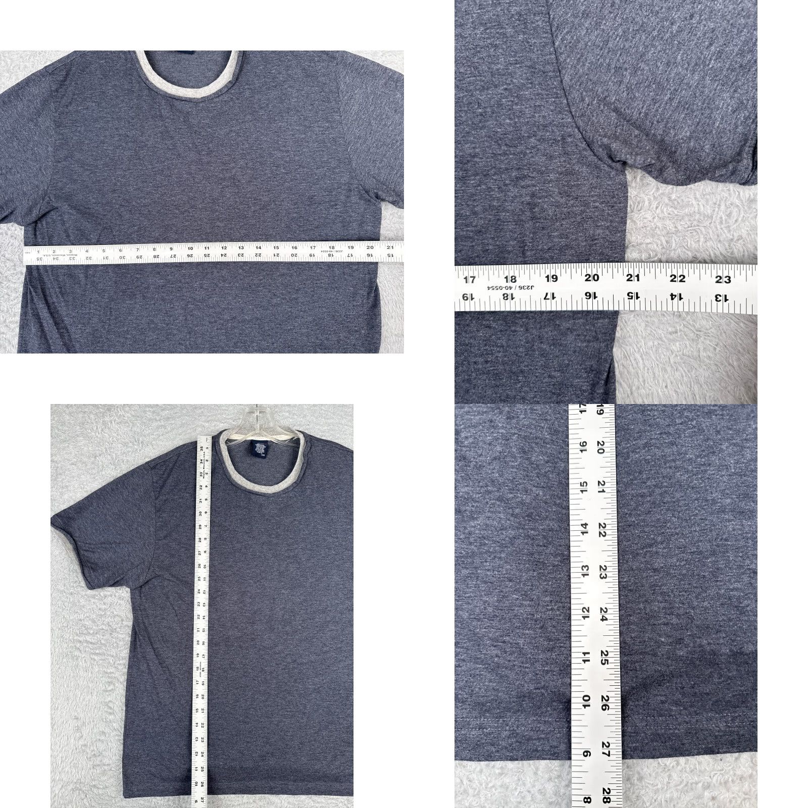 Tommy Hilfiger Tommy Hilfiger Jeans Shirt Adult Large Blue Short Sleeve Crew Neck Cotton Blend Logo Tee 90s American Mens Size US L / EU 52-54 / 3 - 8 Thumbnail