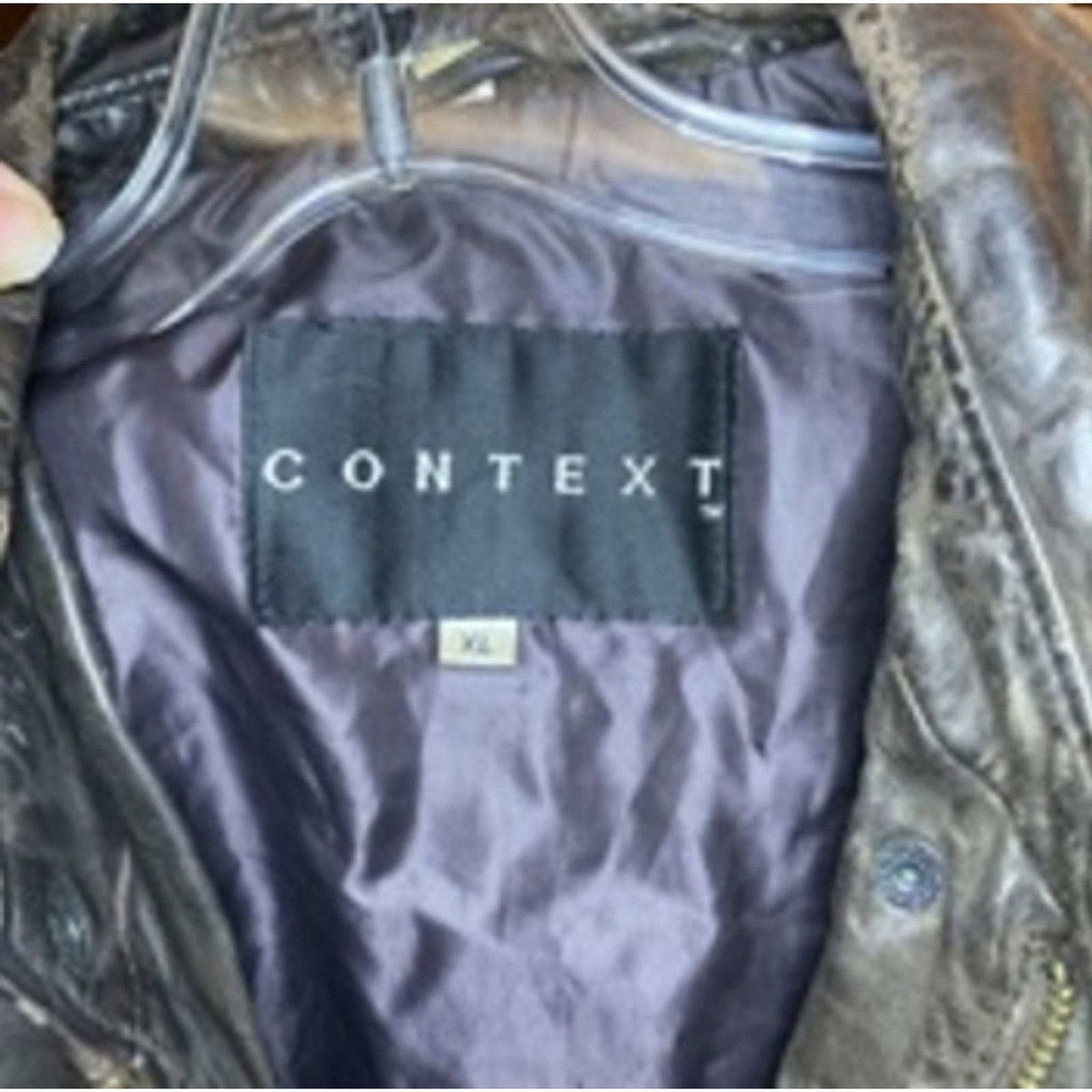 Other Vintage Gorpcore Leather Distressed Bomber Jacket Context Size US XL / EU 56 / 4 - 3 Thumbnail