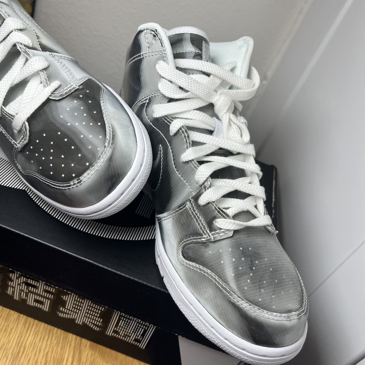CLOT × Nike •DS• CLOT X NIKE DUNK HIGH “FLUX” • 8M / 9.5W with 1 Card!! Size US 8 / EU 41 - 1 Thumbnail