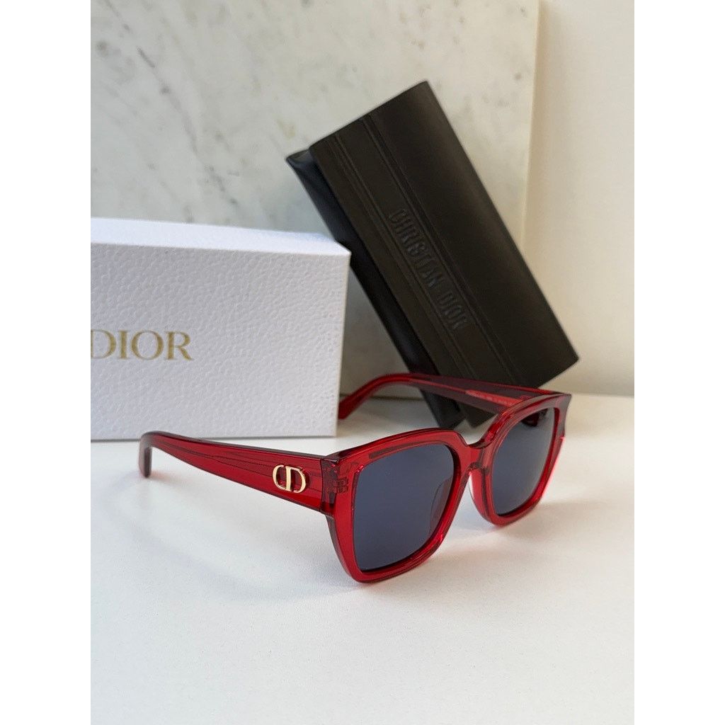 Dior NEW Dior DiorGlow S1I Cat Eye Sunglasses in Red Size ONE SIZE - 2 Thumbnail