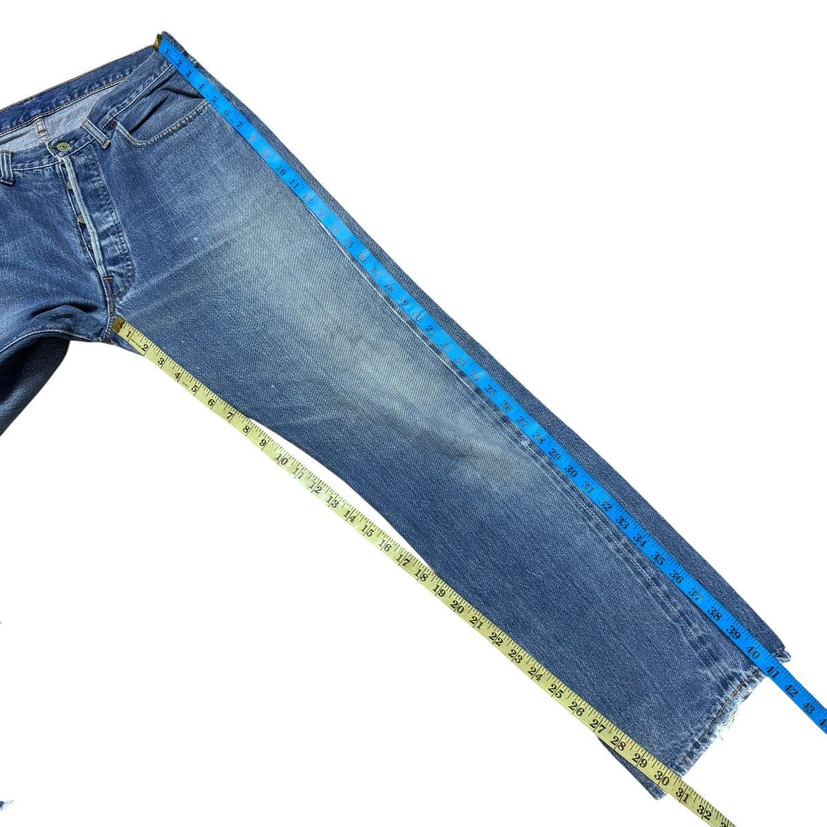 Levi's Vintage 70s Levis 501 Redline Selvedge Jeans Single Stitch Size US 33 - 14 Thumbnail