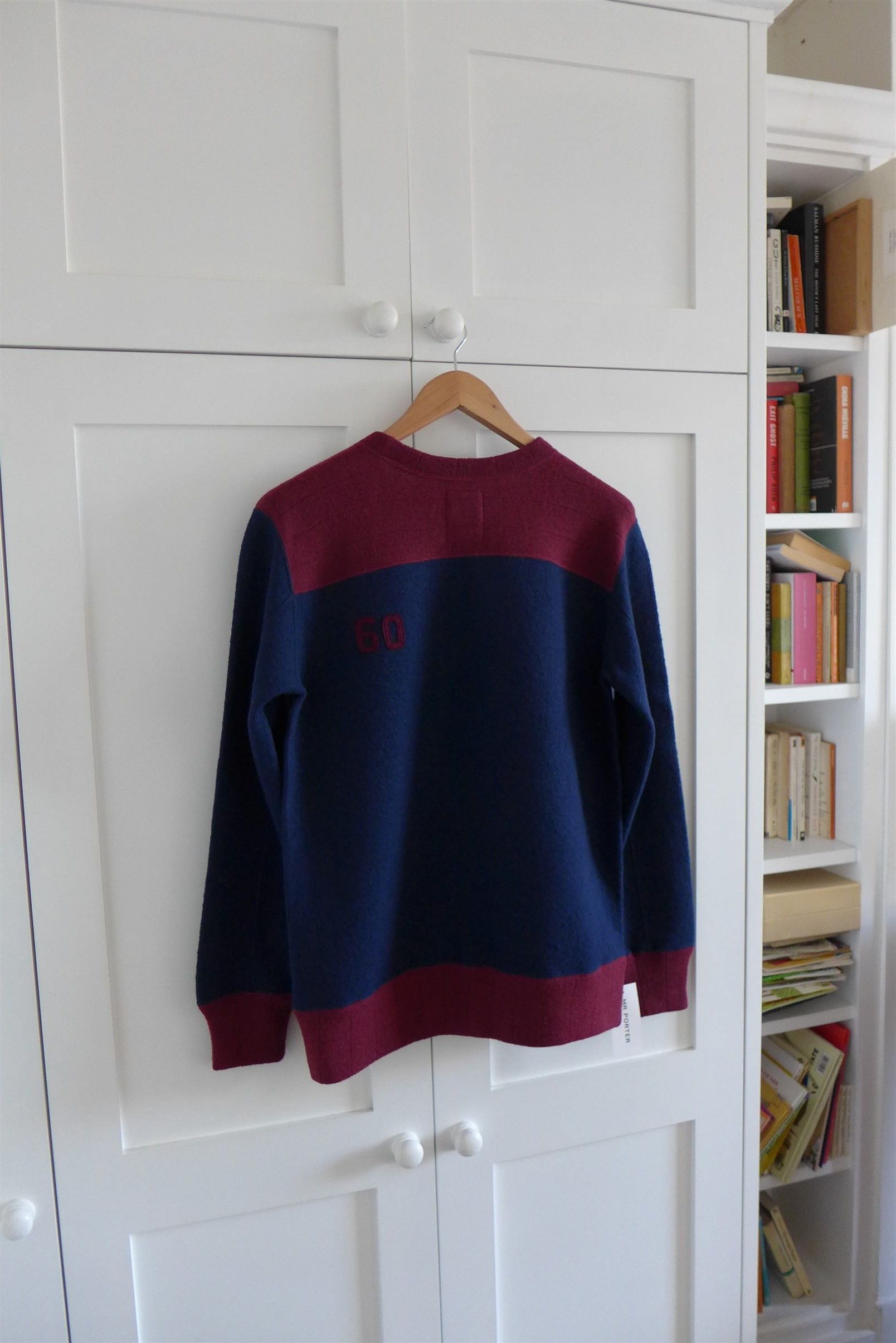 Visvim Visvim Isles Knit Prime Sweater - Navy & Merlot Wool Size US M / EU 48-50 / 2 - 2 Thumbnail