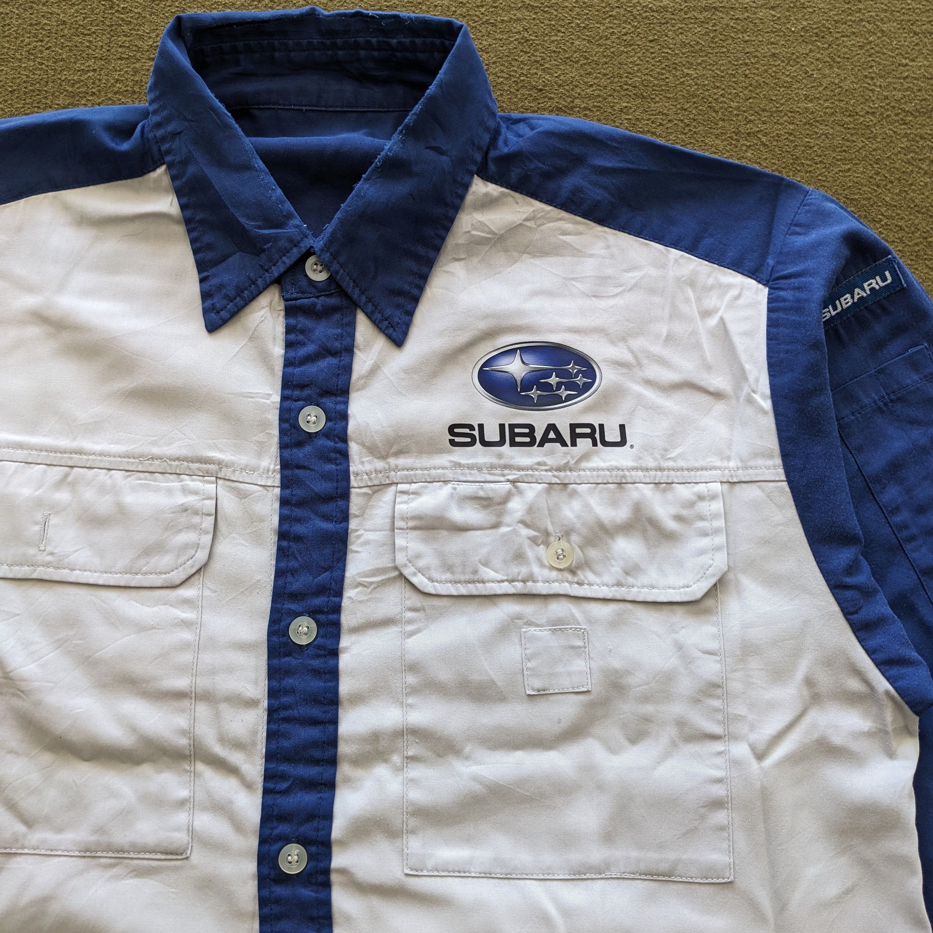Japanese Brand Vintage SUBARU Japanese Racing Team Custom Japan Shirts Size US L / EU 52-54 / 3 - 3 Thumbnail