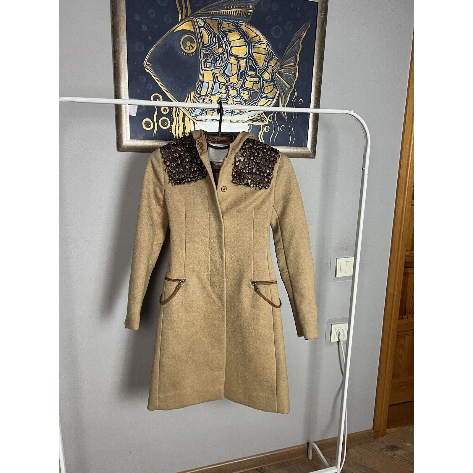 Prada RARE! Prada Beige Camelwool Hooded Coat Size 38 Size XS / US 0-2 / IT 36-38 - 4 Thumbnail