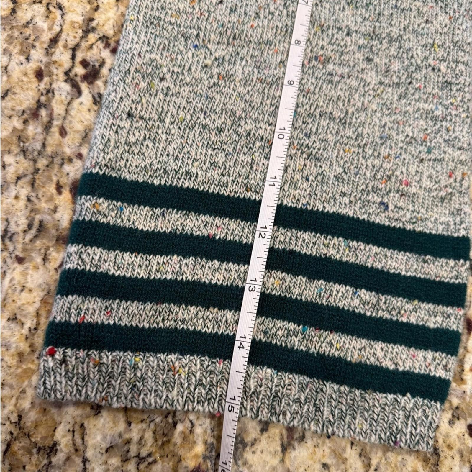 Other Penrose vintage sweater speckled gray & green stripes SZ SM Size S / US 4 / IT 40 - 8 Thumbnail