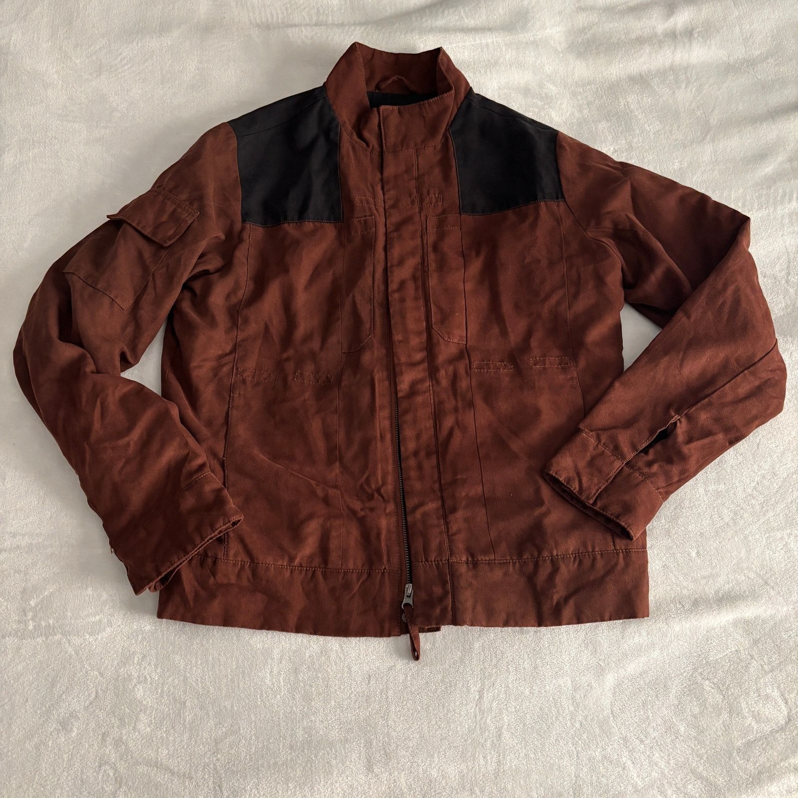 Star Wars Musterbrand Han Solo Jacket Brown Star Wars Coat Faux Suede Grailed