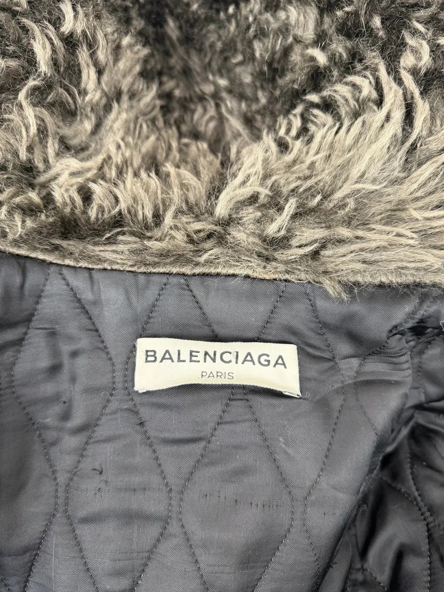 Balenciaga 2010s Balenciaga Green Fur Hooded Parka Jacket Size US M / EU 48-50 / 2 - 11 Thumbnail