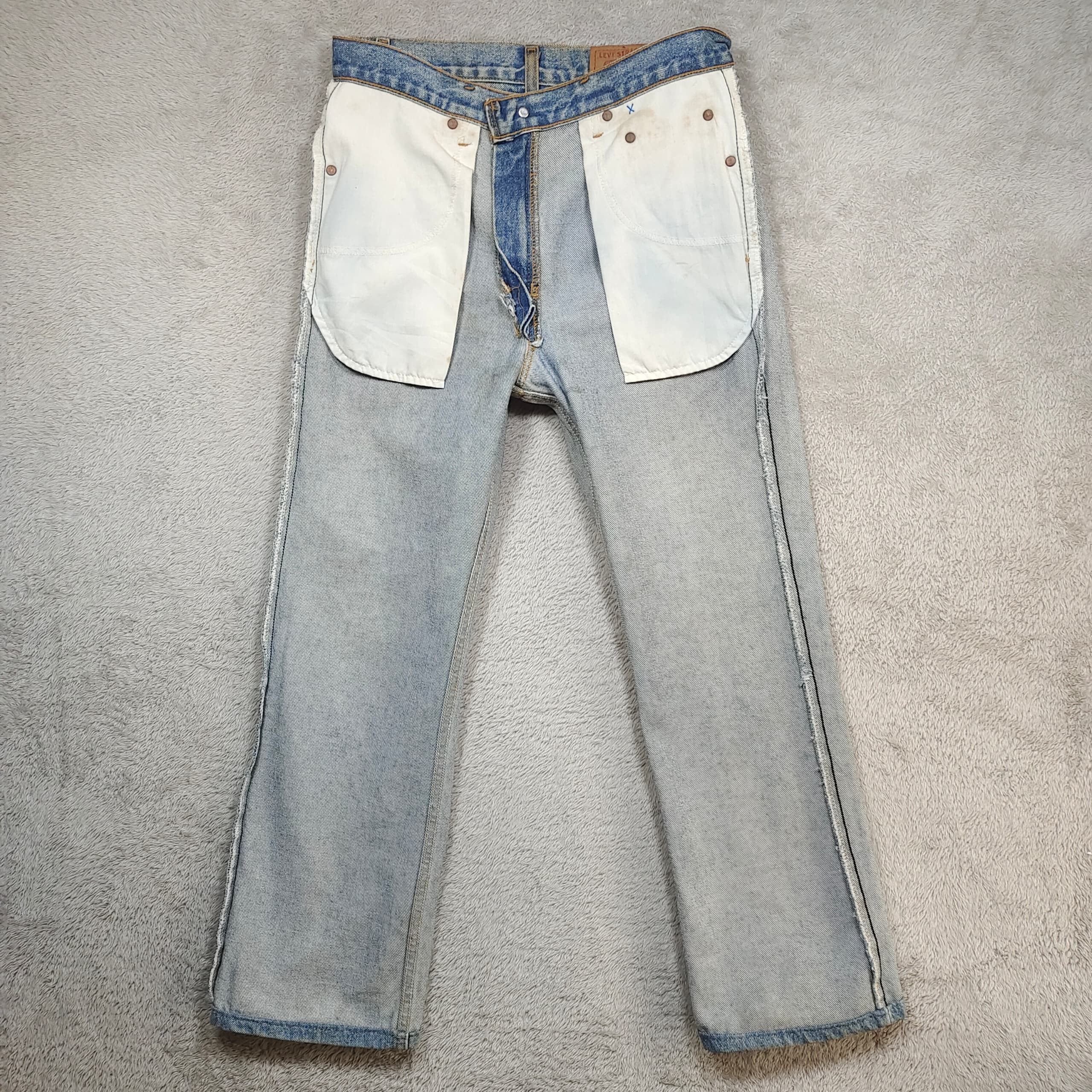 Levi's Vintage Levi’s 517 Bootcut, Y2K Jeans Light Wash Whiskering Size US 30 / EU 46 - 15 Thumbnail