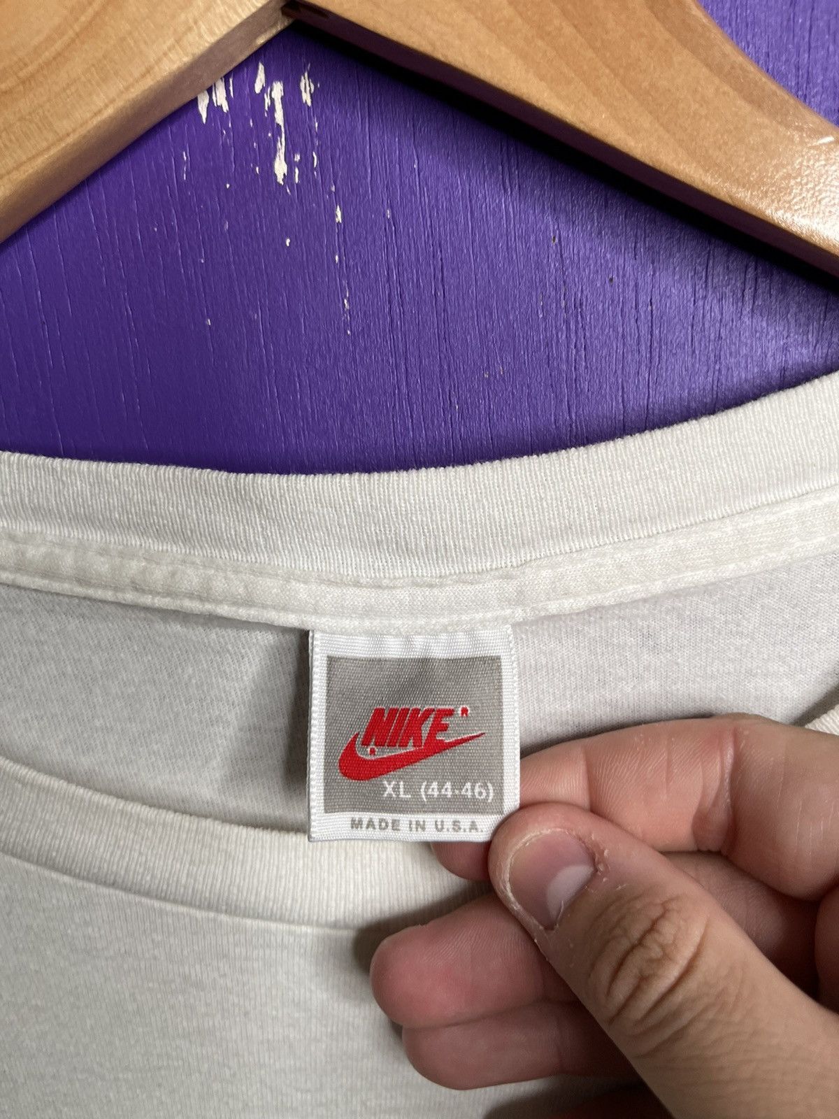 Nike × Vintage Vintage 80s Nike I think I broke my face t-shirt Size US L / EU 52-54 / 3 - 4 Thumbnail