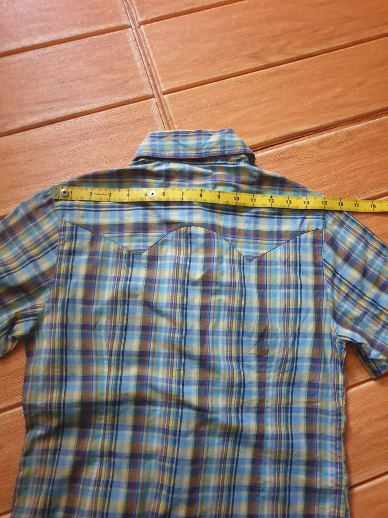 Japanese Brand Checkered chambray retro shirt Size XXS / US 00 / IT 34 - 7 Thumbnail
