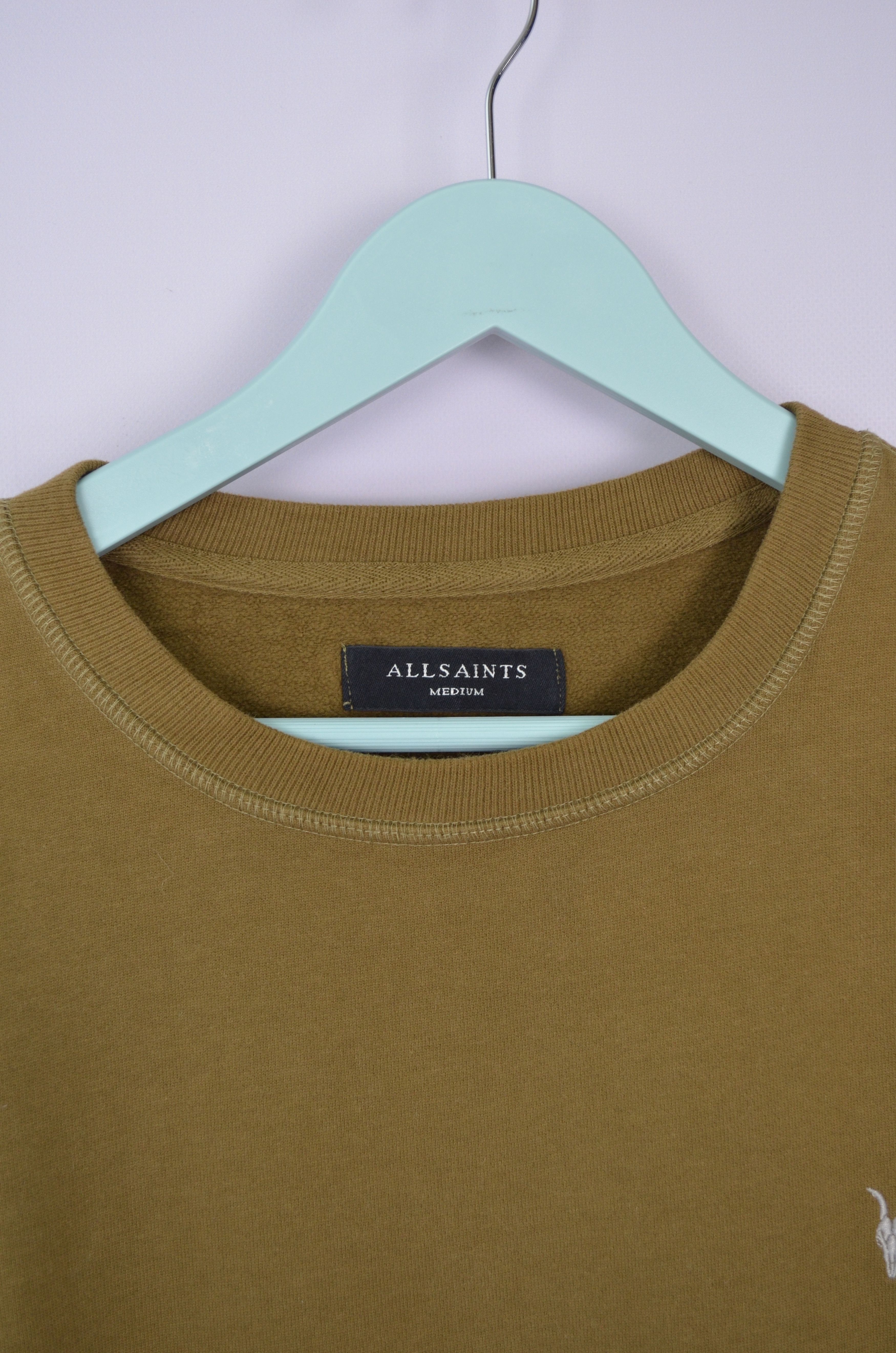 Allsaints AllSaints Aven Crewneck Mustard Sweatshirt Size M Size US M / EU 48-50 / 2 - 4 Thumbnail