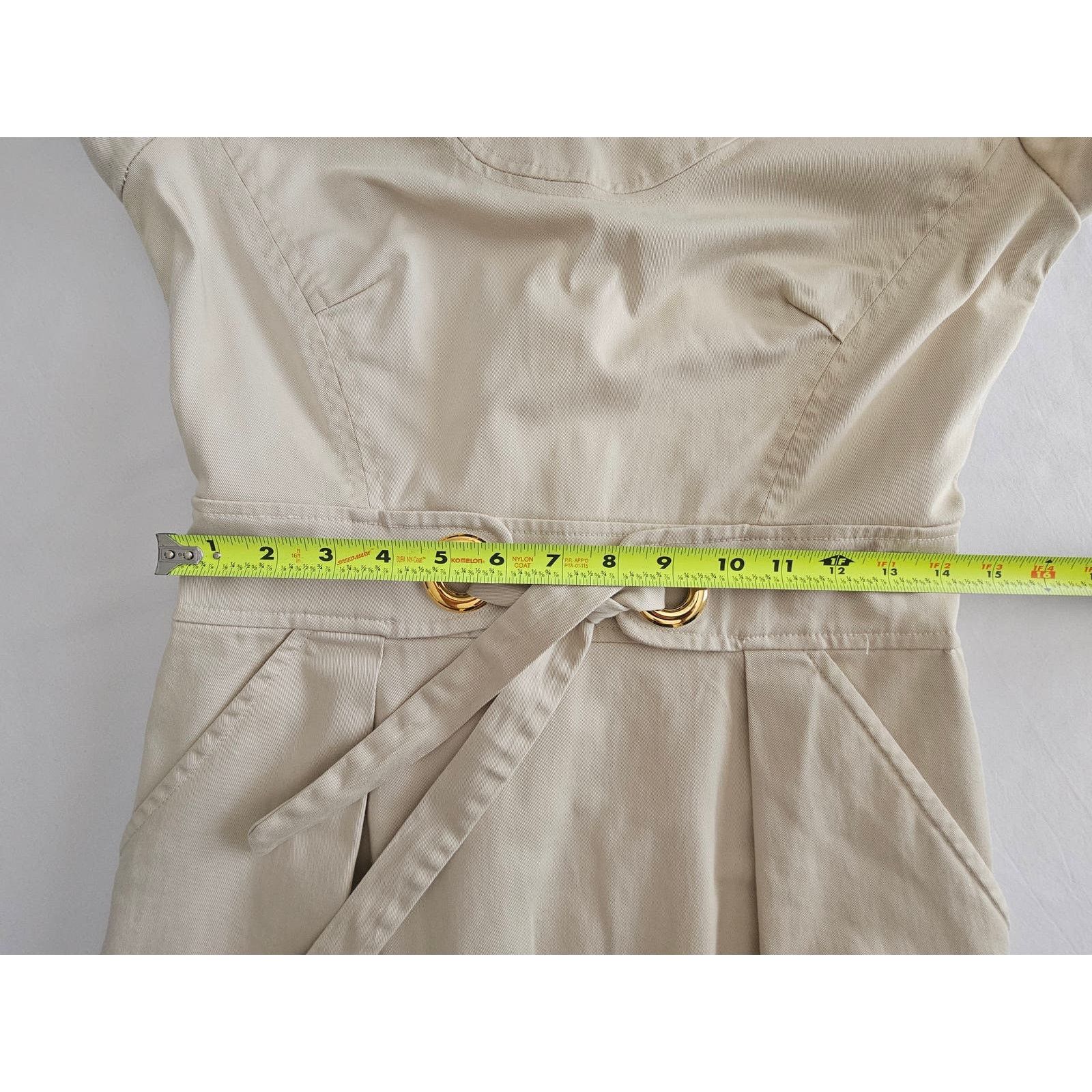 MILLY EUC *Milly of New York* Women's Khaki Casual Summer Dress S Size S / US 4 / IT 40 - 7 Thumbnail