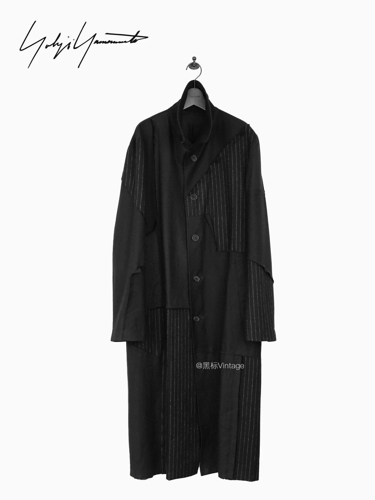 Yohji Yamamoto Yohji Yamamoto 22AW Vintage Patchwork Collar Coat Size US S / EU 44-46 / 1 - 1 Thumbnail