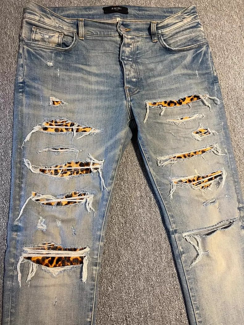 Amiri AmiriLeopard jeans 2503-Nextarrow Size US 34 / EU 50 - 2 Thumbnail