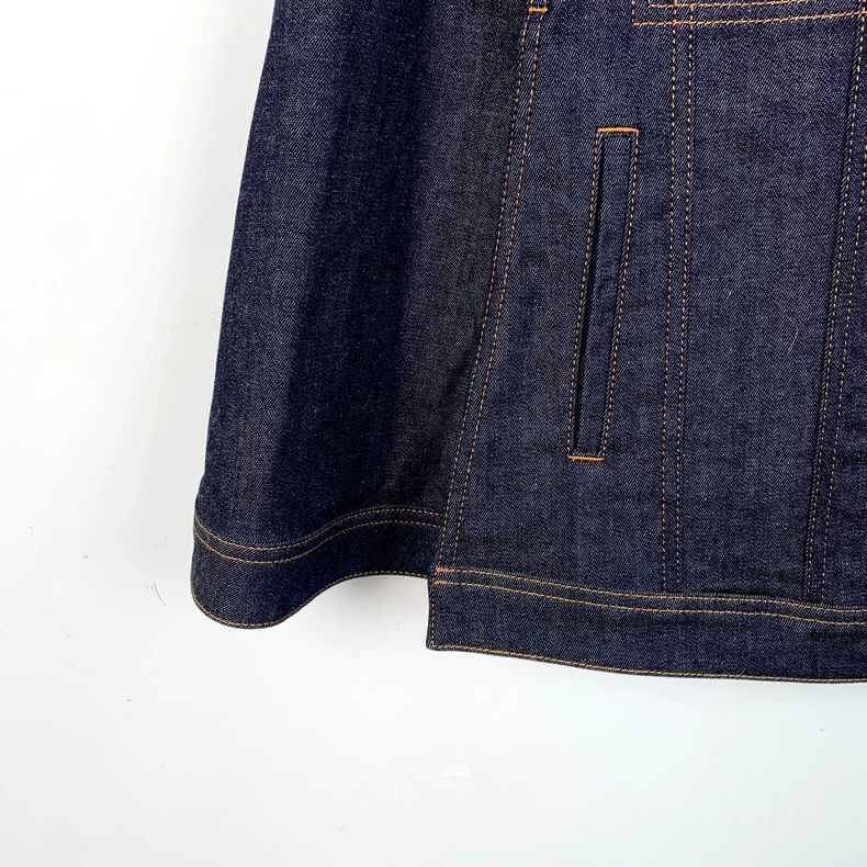 Givenchy Givenchy Dark Blue Cotton Collar Single Breasted Jacket Size US M / EU 48-50 / 2 - 4 Thumbnail