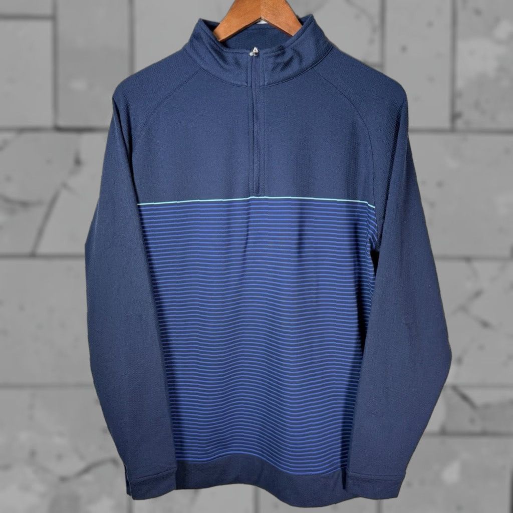 Peter Millar Peter Millar Blue Half-Zip Athletic Jacket Mens Size M Size US M / EU 48-50 / 2 - 1 Thumbnail