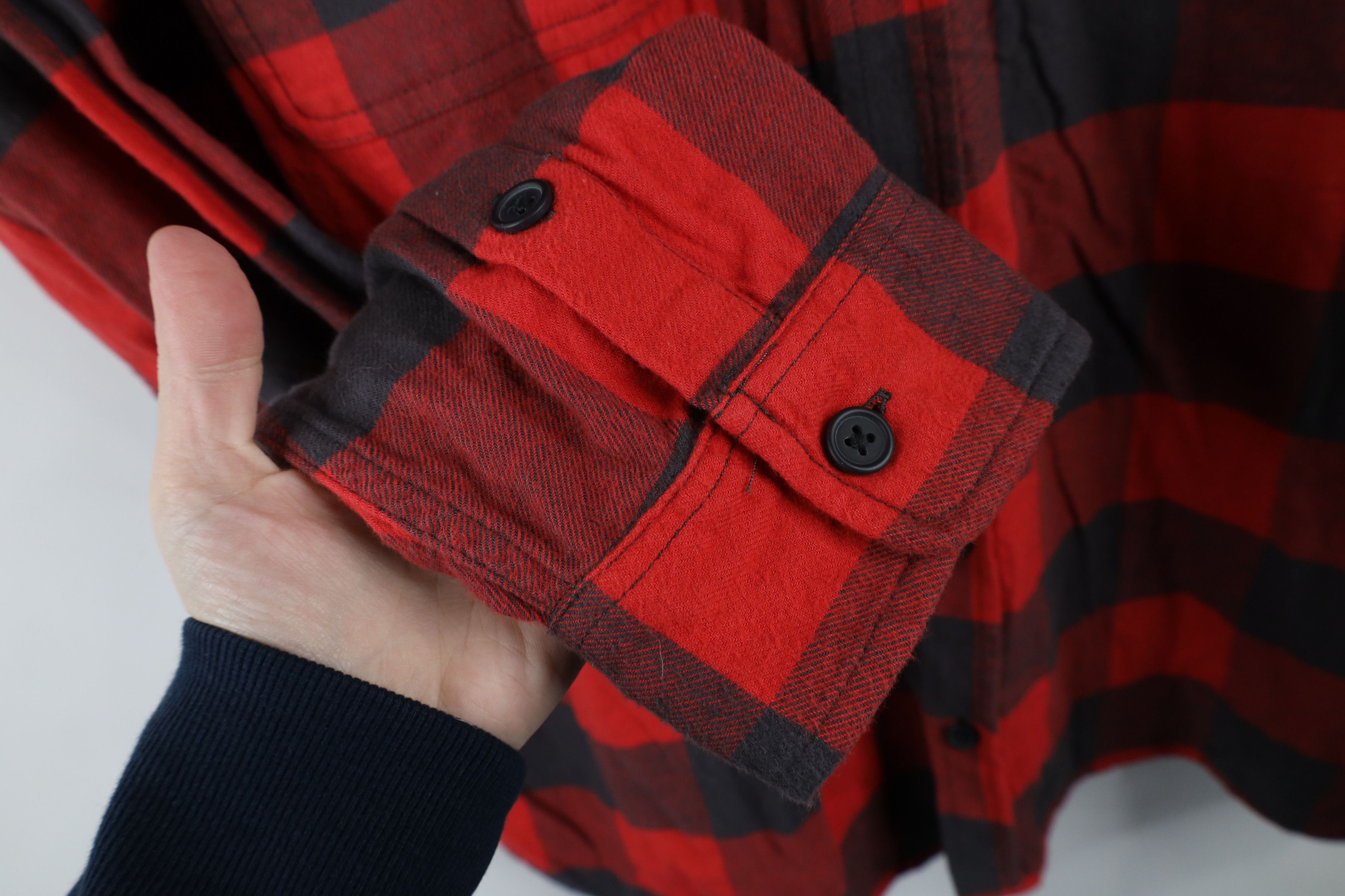 Vintage Vintage Y2K Streetwear Oversized Flannel Button Shirt Plaid Size US XXL / EU 58 / 5 - 6 Thumbnail