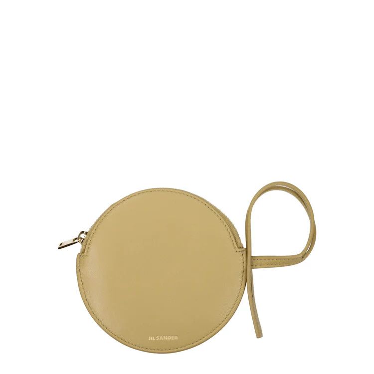 Jil Sander ob1o1e1124 Size: OS / Leather Coin Purse in Beige Size ONE SIZE - 1 Thumbnail