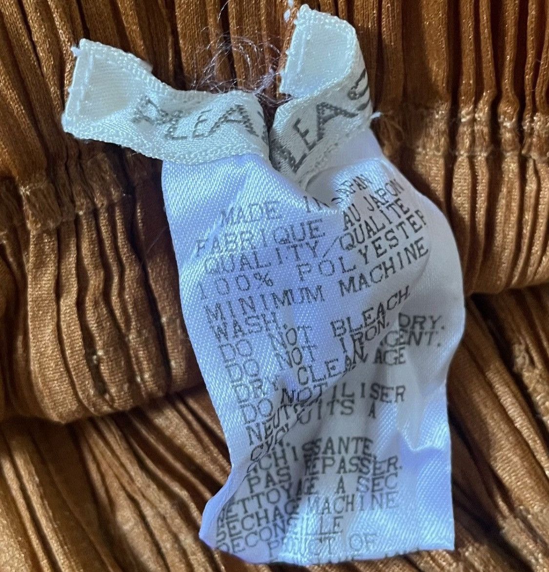 Pleats Please Issey Miyake TAX FREE 🇺🇸 Issey miyake pleats please fringe skirt Size 23" - 4 Thumbnail
