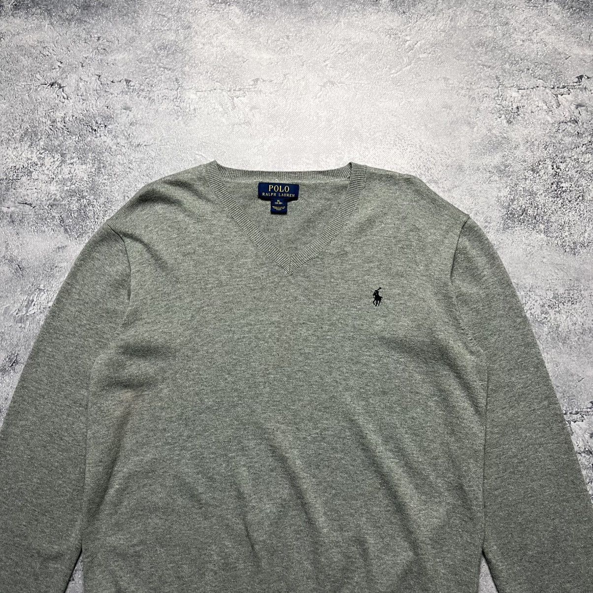 Polo Ralph Lauren Vintage Polo Ralph Lauren Gray Sweater Streetwear Designer Size US XL / EU 56 / 4 - 2 Thumbnail