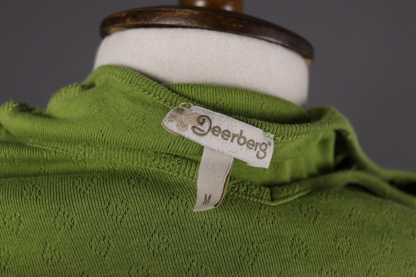 Designer Deerberg Green Long Sleeve Knit A-Line Dress Size Size M / US 6-8 / IT 42-44 - 10 Thumbnail