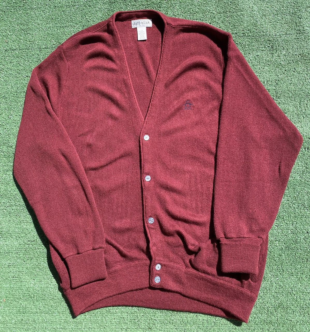 Other Vintage 90’s Grand Slam Penguin Maroon Cardigan Sweater XL Size US XL / EU 56 / 4 - 1 Thumbnail