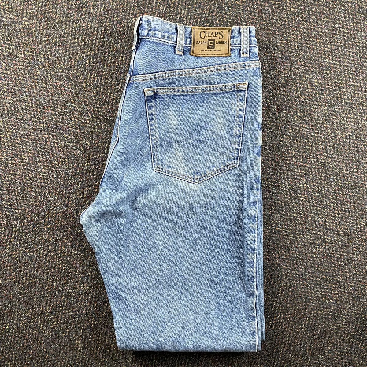 Chaps × Vintage Vintage 1990s Chaps Ralph Lauren Denim Dad Jeans Size US 36 / EU 52 - 1 Thumbnail