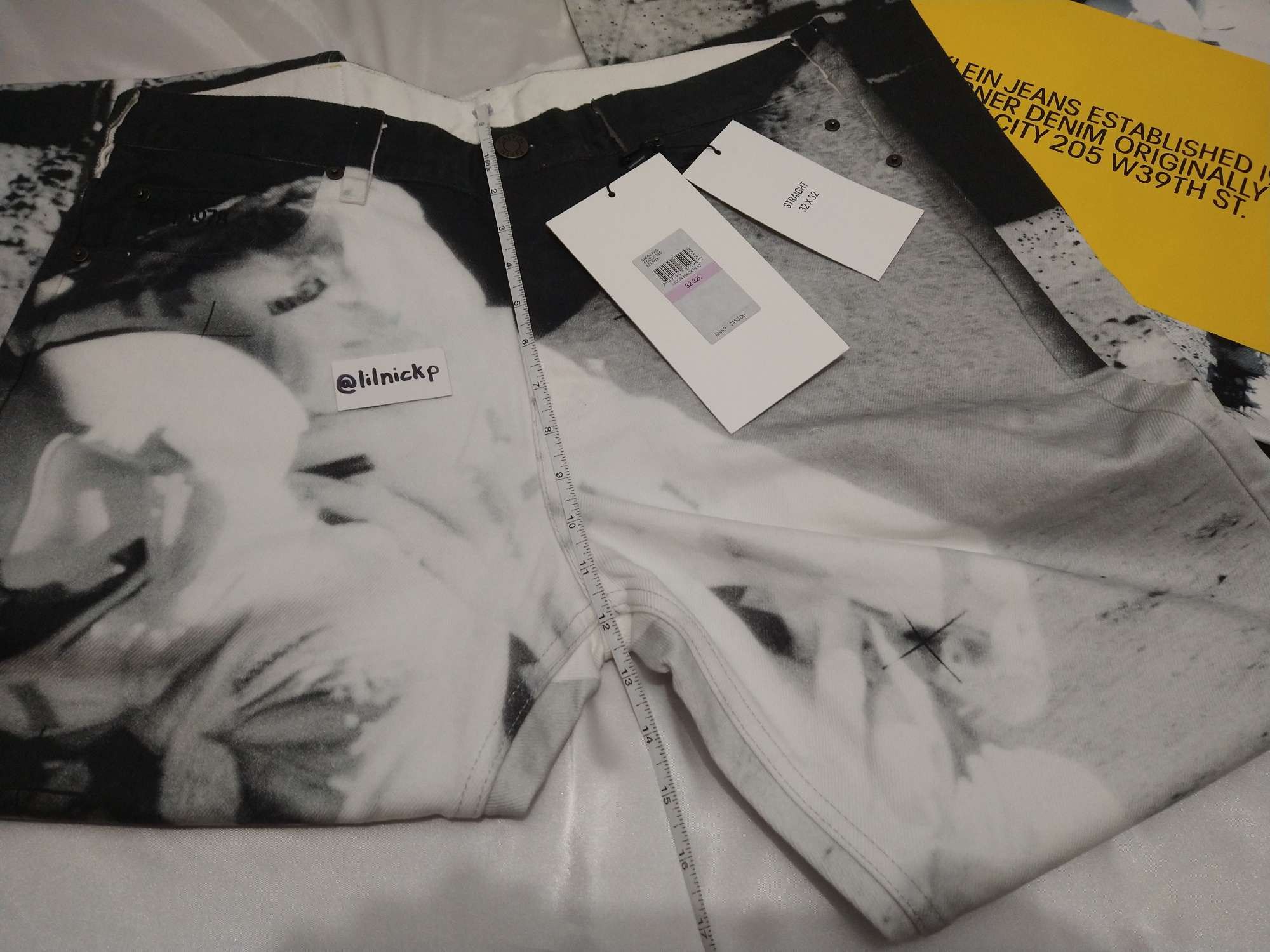 Calvin Klein 205W39NYC EST. 1978 Straight Leg Moon Landings Jeans Size US 32 / EU 48 - 7 Thumbnail