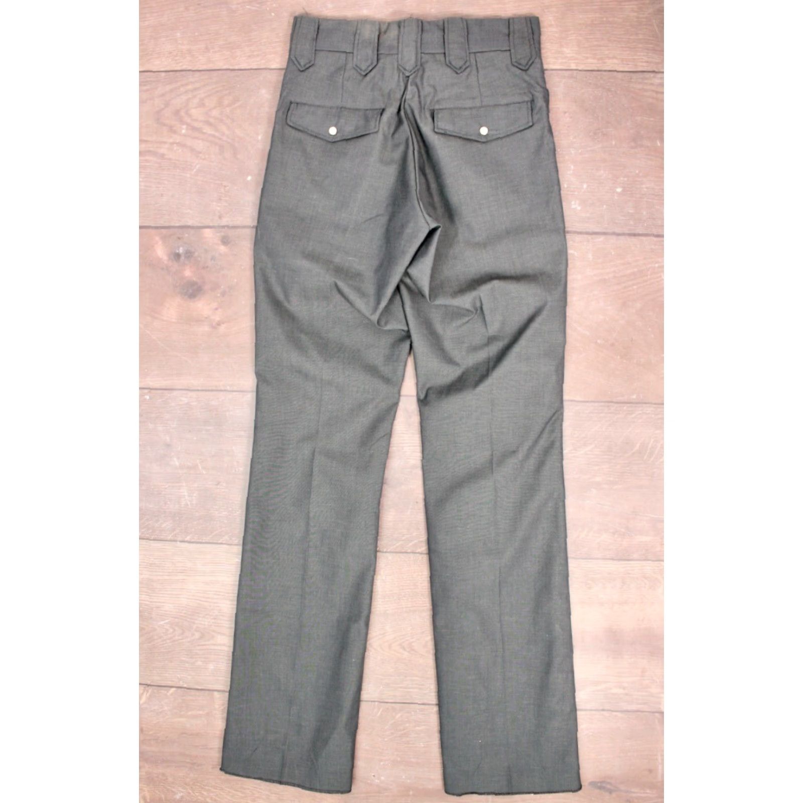 Wrangler VINTAGE Wrangler Western Pants Mens 29x35 Slate Grey 60s 70s NOS Cotton Polyester Blend 1960s 1970s Size US 29 - 3 Thumbnail