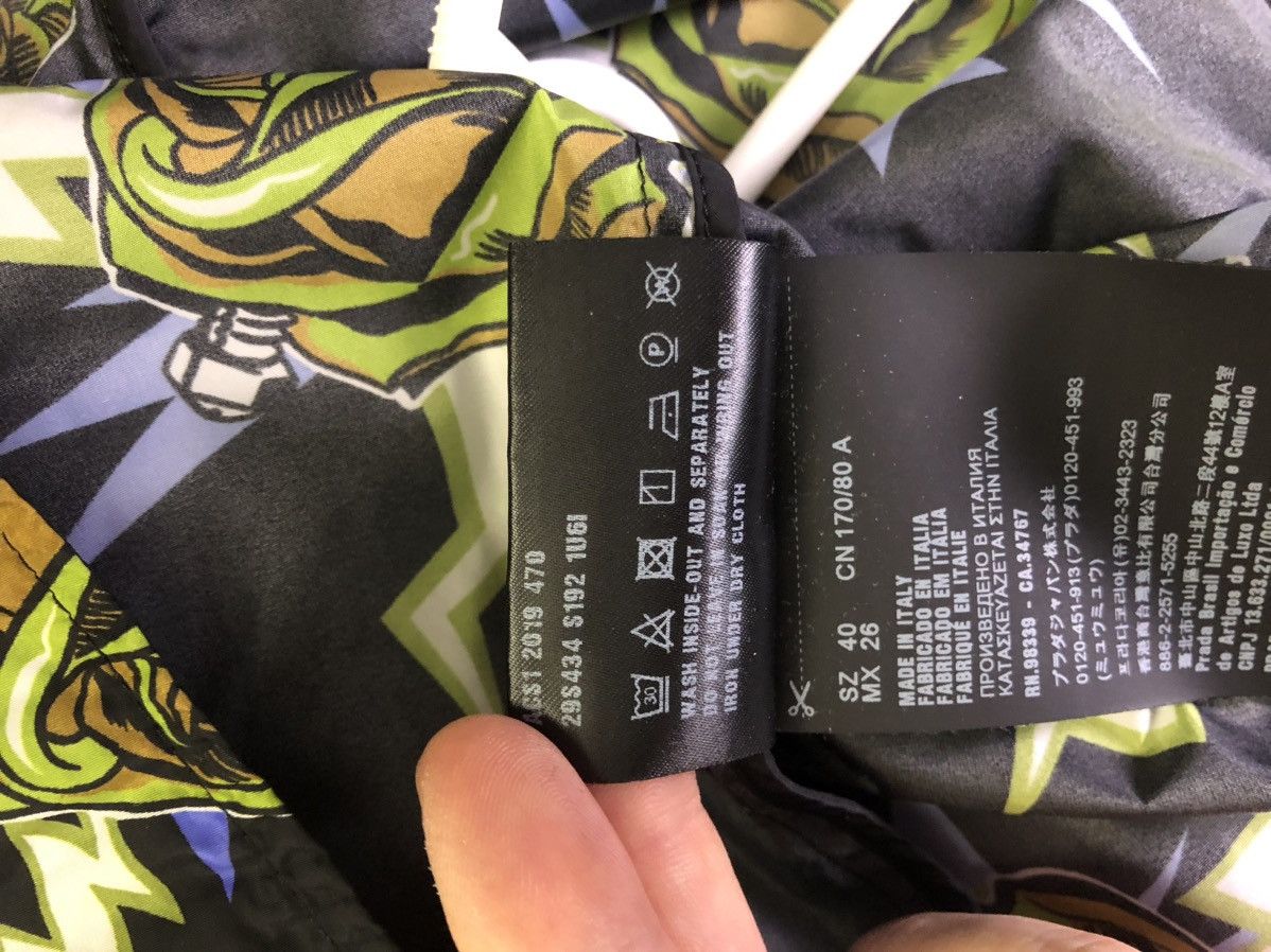 Prada Ss19 Prada rose Lightning Bolt hooded Nylon Windbreaker Size US S / EU 44-46 / 1 - 7 Thumbnail