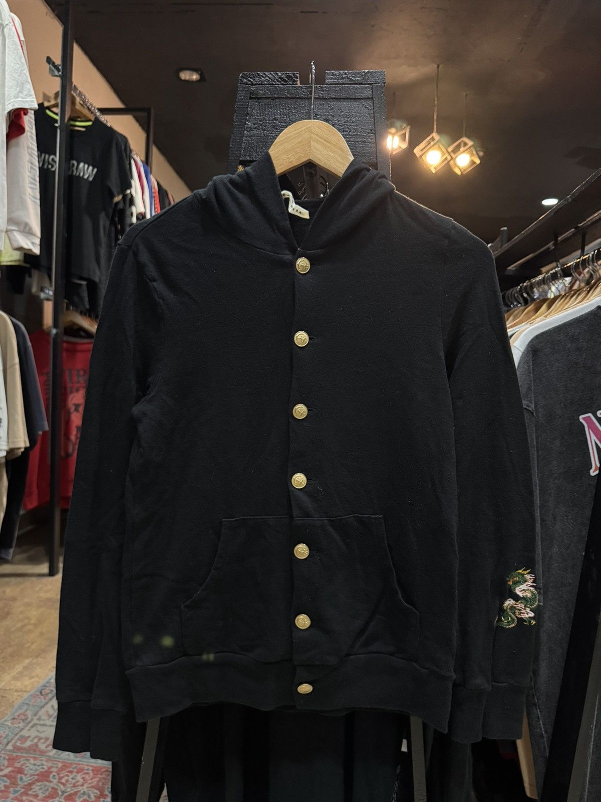 Issey Miyake Vtg Sunao Kuwahara Issey Miyake A-Net Dragon Hooded Cardigan Size M / US 6-8 / IT 42-44 - 1 Thumbnail