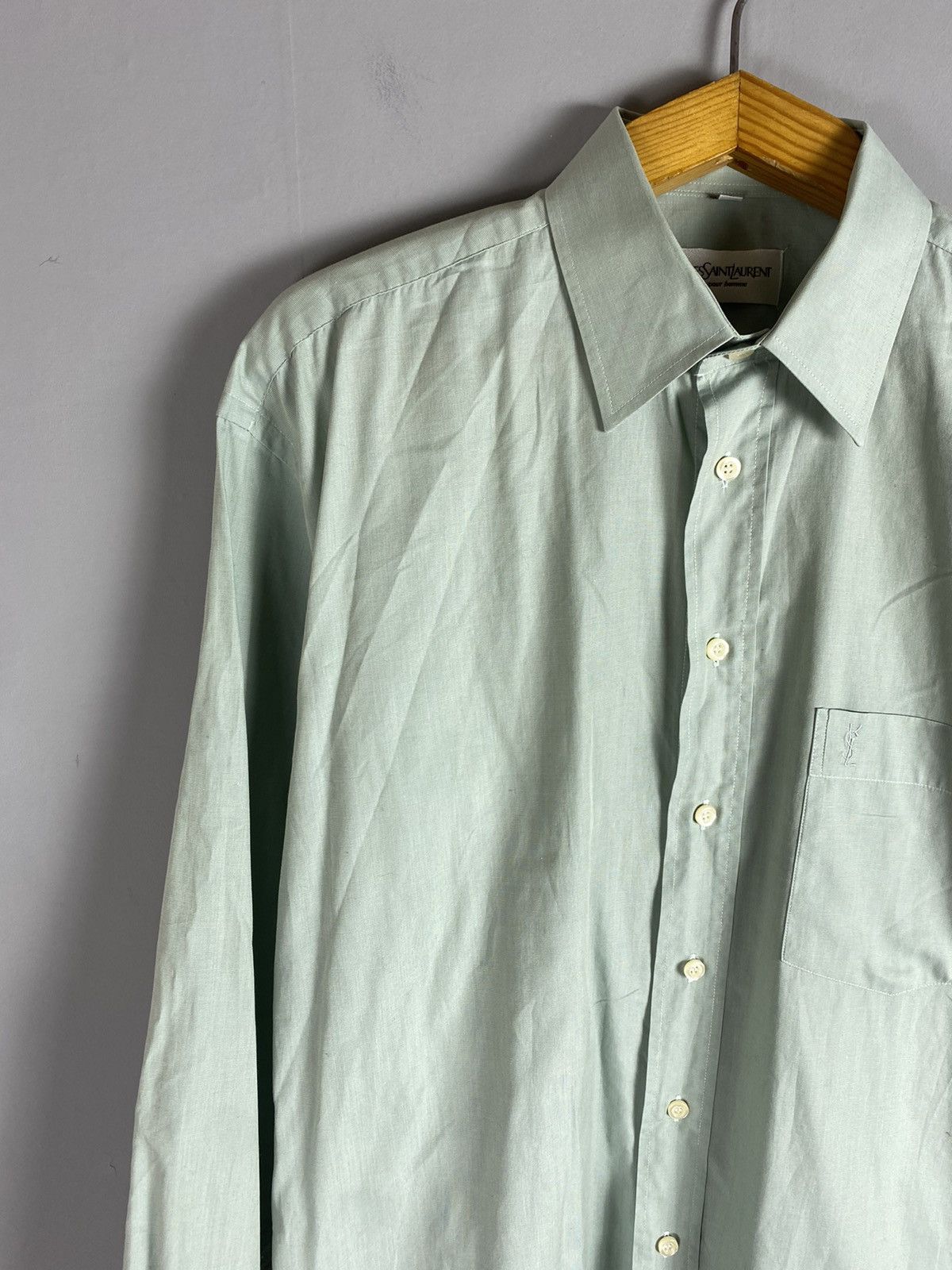 Yves Saint Laurent Vintage YSL Yves Saint Laurent shirt Size US L / EU 52-54 / 3 - 3 Thumbnail