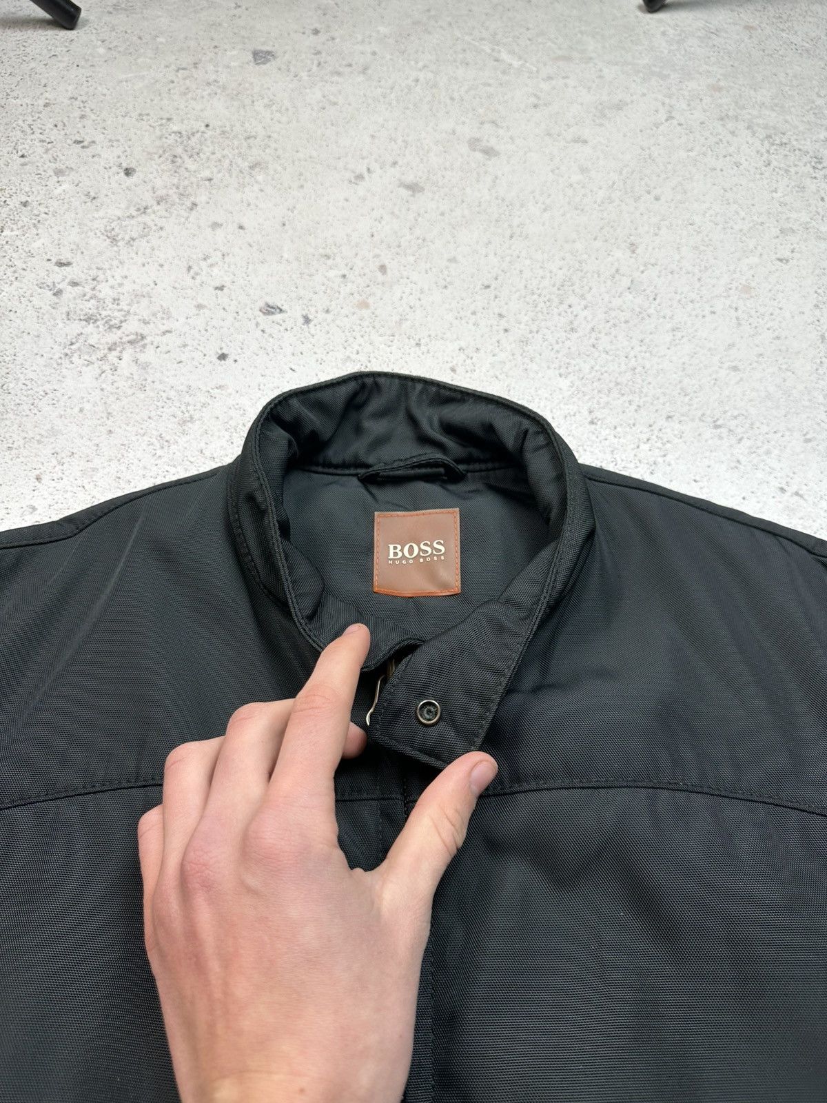 Hugo Boss × Vintage HUGO BOSS Motorcycle Jacket Solid Coats, Jackets & Vests Size US M / EU 48-50 / 2 - 6 Thumbnail